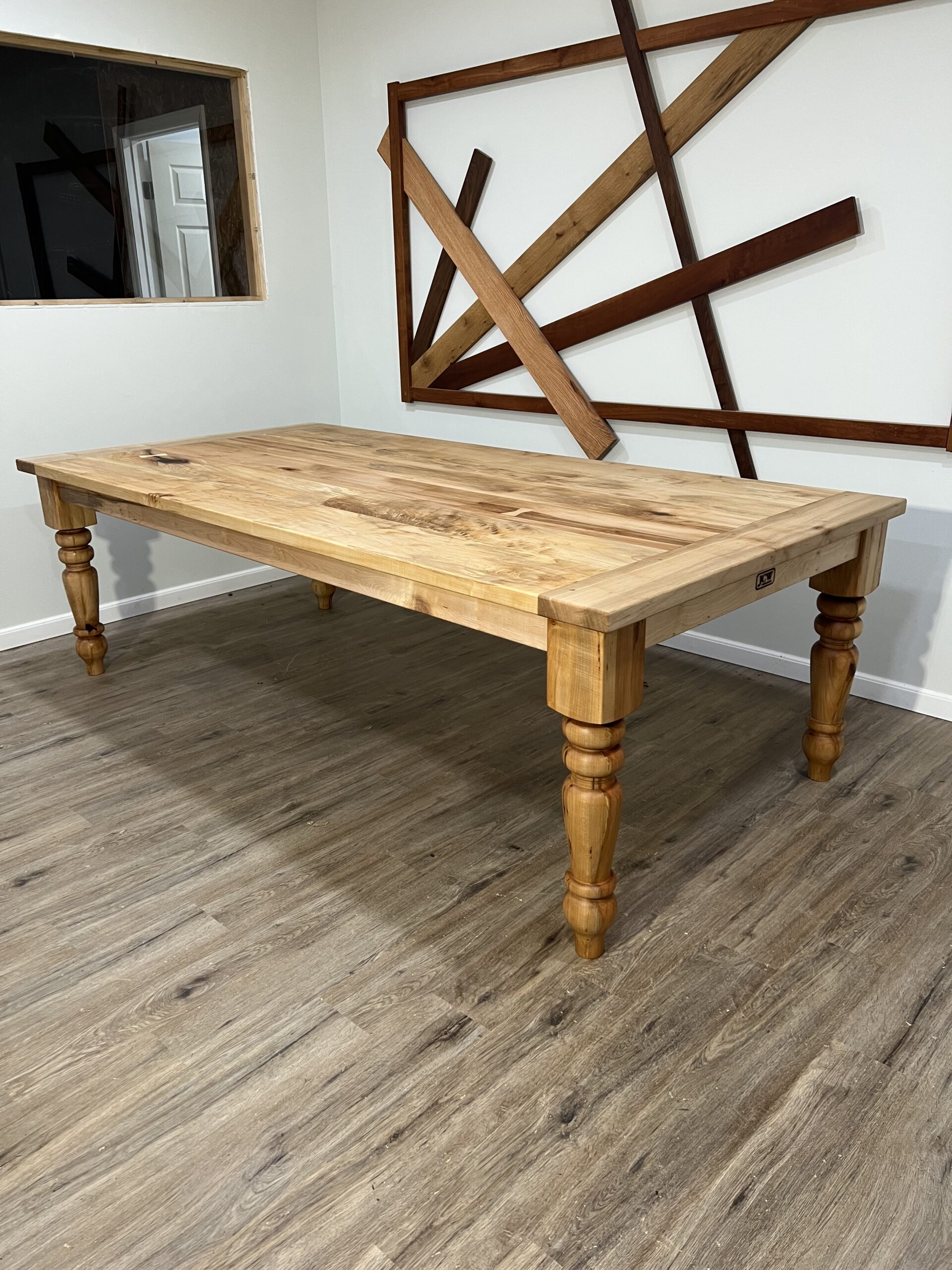 Maple Farmhouse Dining Table Johnson Company Woodworking Johnson